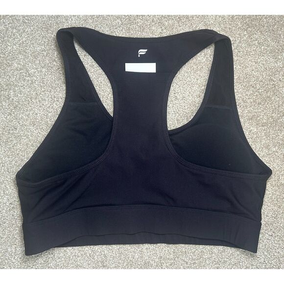 Fabletics Black On-The-Go Medium Impact Sports Bra Size XL Pockets NWOTsas - Picture 2 of 5